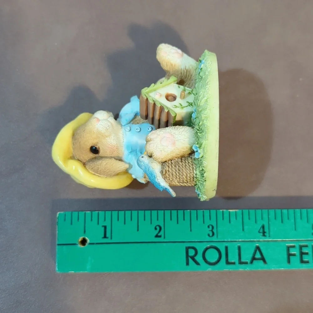 Vintage 1995 My Blushing Bunnies Bless This Home Numbered 81/151 Bluebird House